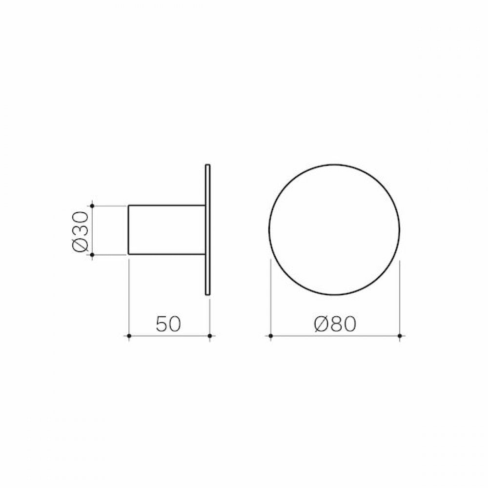 Clark Round CL60025.W Wall Hook