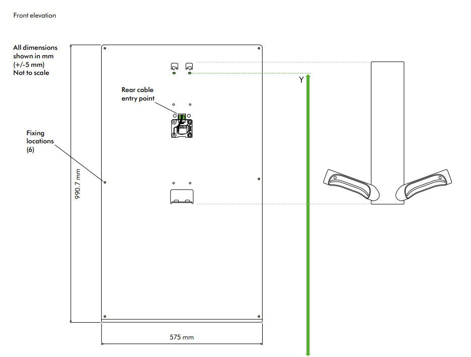 Dyson Airblade HU03 9KJ Backplate Only for Hand Dryer Airblade