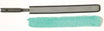 Rubbermaid Hygen Q850 Dusting Wand with Microfibre Sleeve Quick-Connect