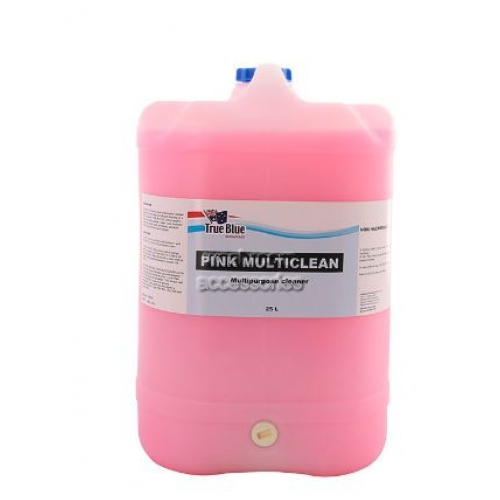 TRUE BLUE  PINK MULTICLEAN MULTI PURPOSE CLEANER 25 LITRE PINK LIQUID 
